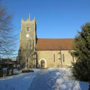 Church in the snow